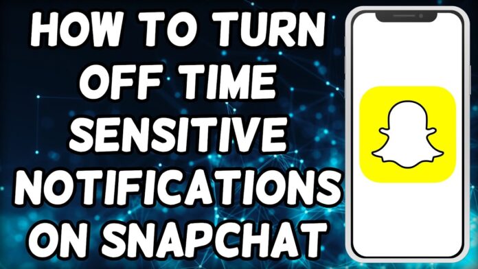 How to Turn Off Time Sensitive Notifications on Snapchat?